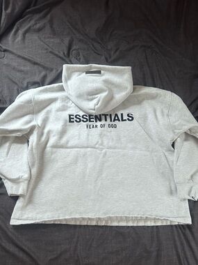 Fear of God ESSENTIALS Light Gray Hoodie